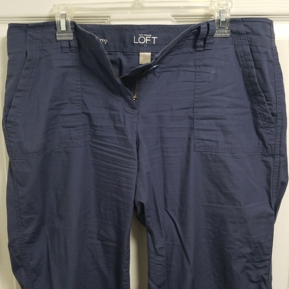 Loft Original Cropped Blue Pants - Picture 2 of 8